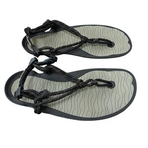 Xero Shoes Aqua Cloud Sandals Men's Size 7 Black Grey Barefoot Minimalist Shoes